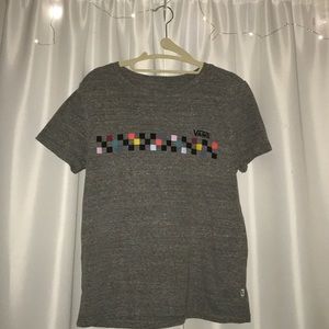 gray Vans tee